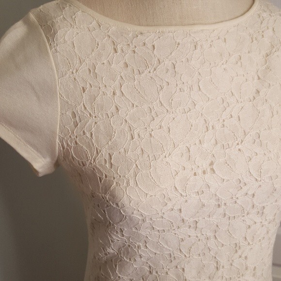 White Lace Stretch Dress Ralph Lauren NWT - Picture 4 of 10